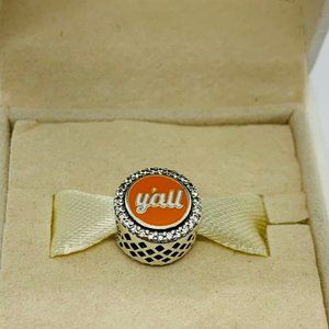 Pandora Rocky Top Y'all Charm Travel represent your Tennessee Vols spirit Bead